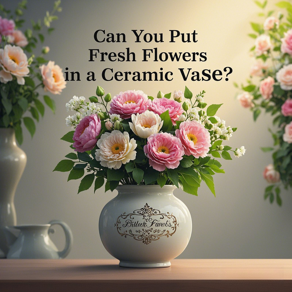 Can You Put Fresh Flowers in a Ceramic Vase?