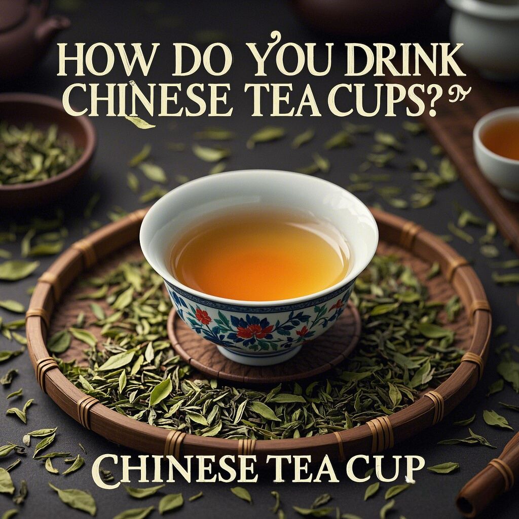 How do you drink Chinese tea cups?