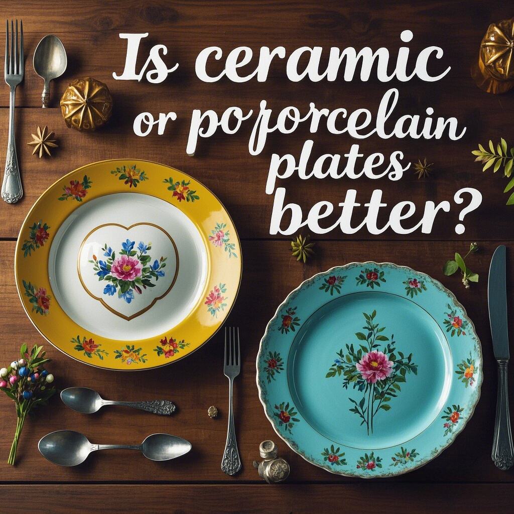 Is ceramic or porcelain plates better?
