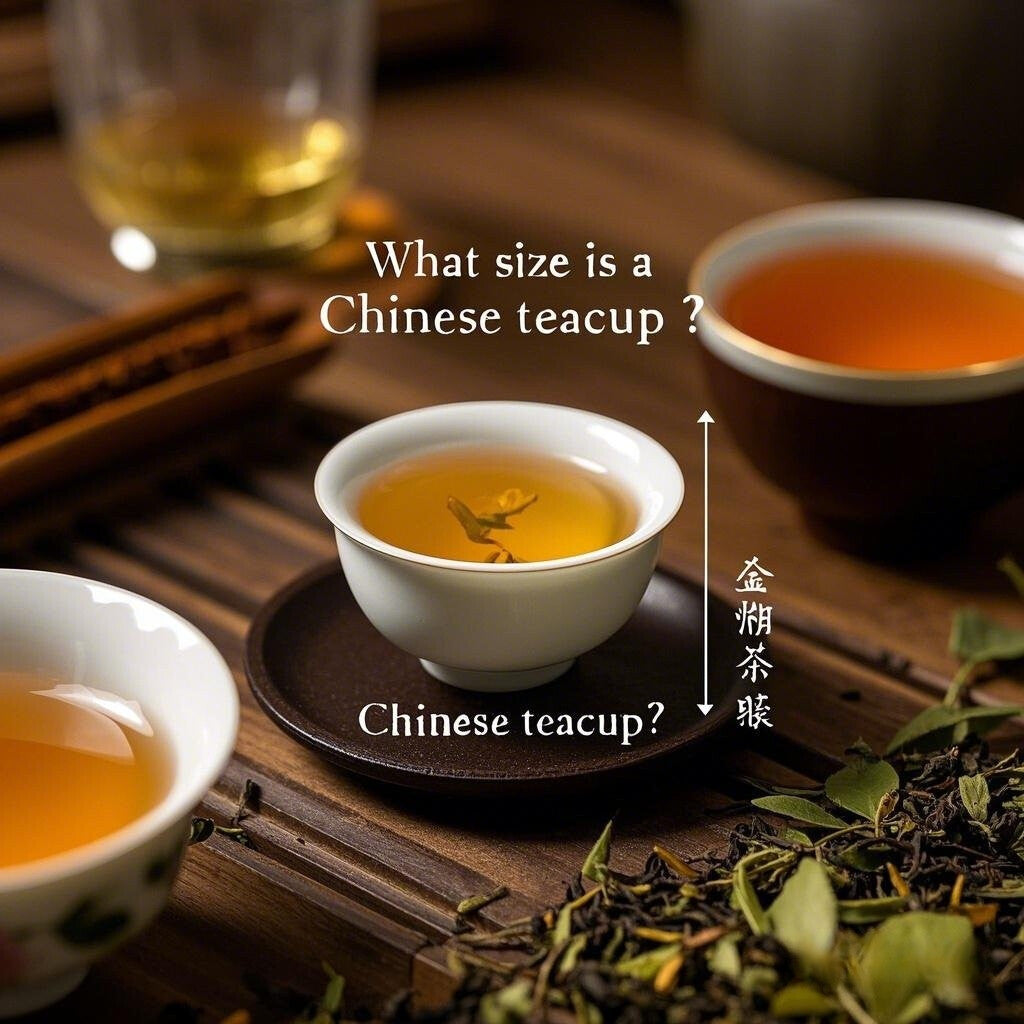 What size is a Chinese teacup?
