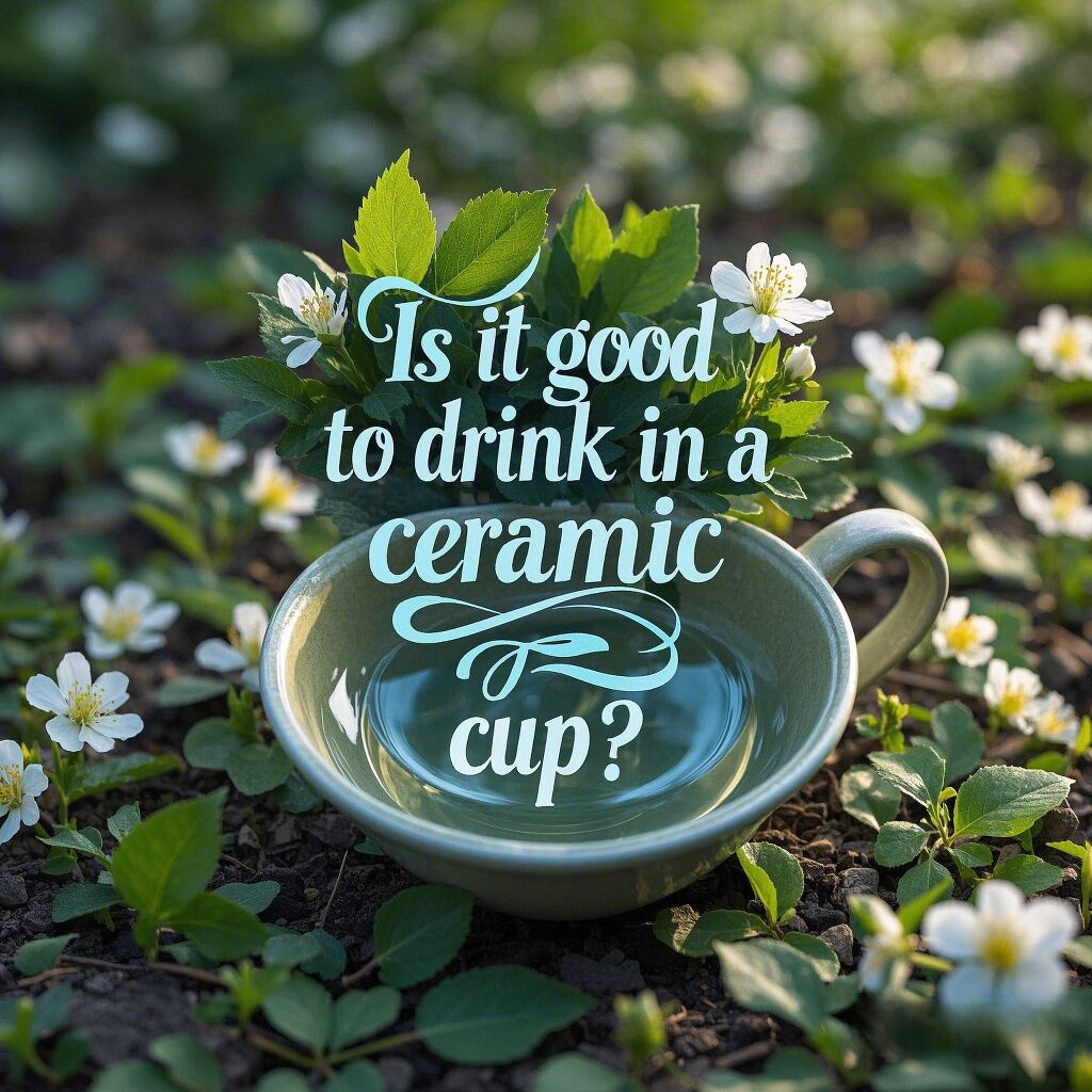 Is it good to drink in a ceramic cup?