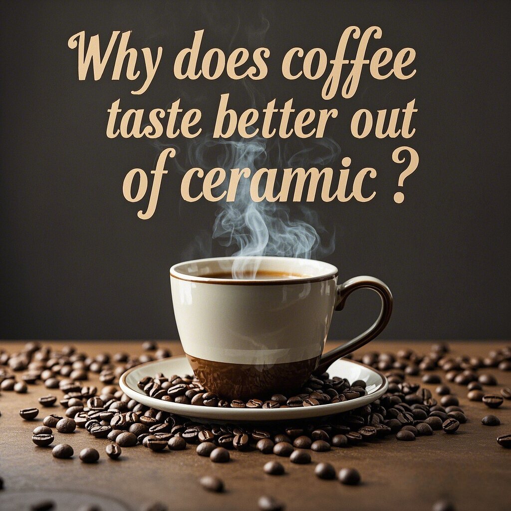 Why does coffee taste better out of ceramic?