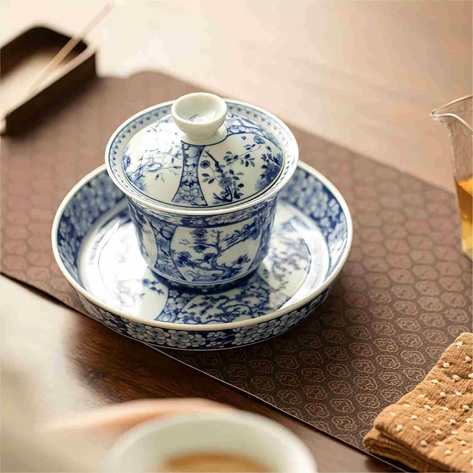 blue and white porcelain Tea Set