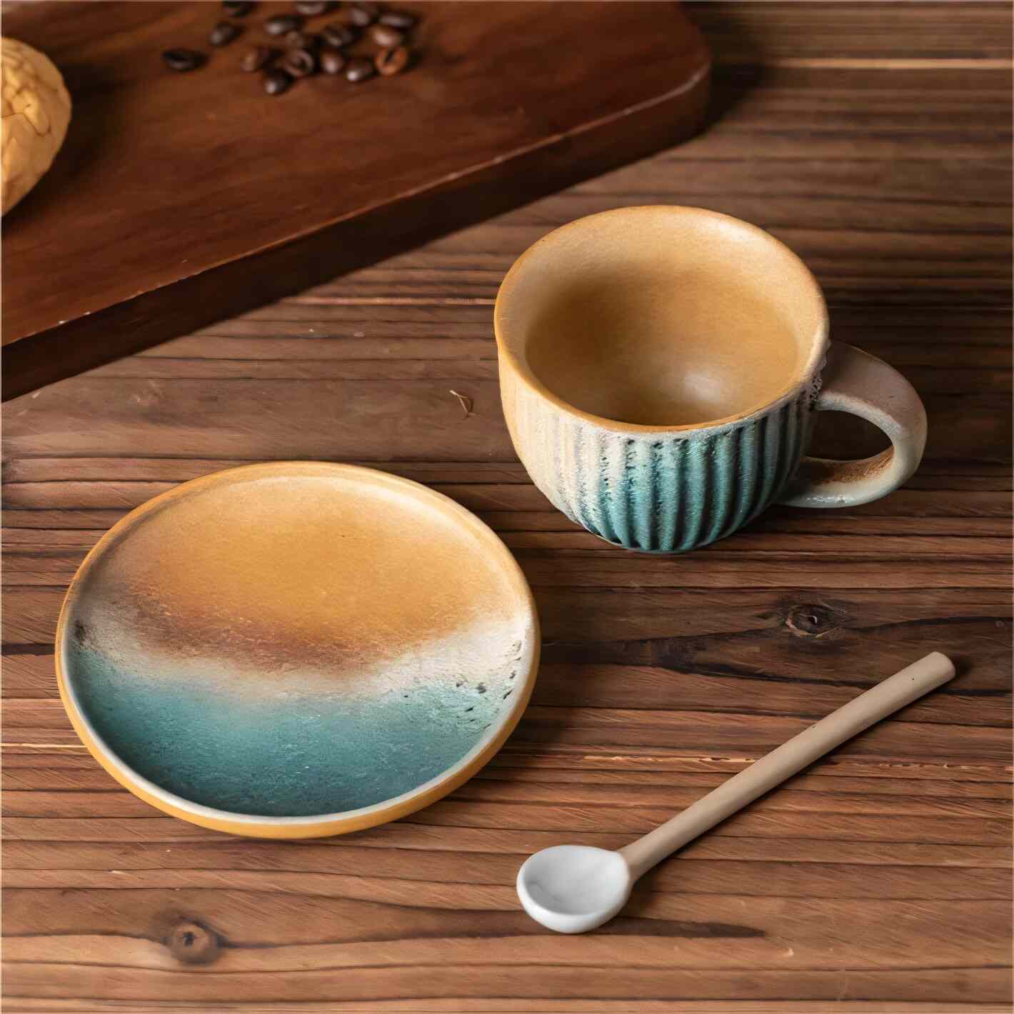 Ceramic coffee cup