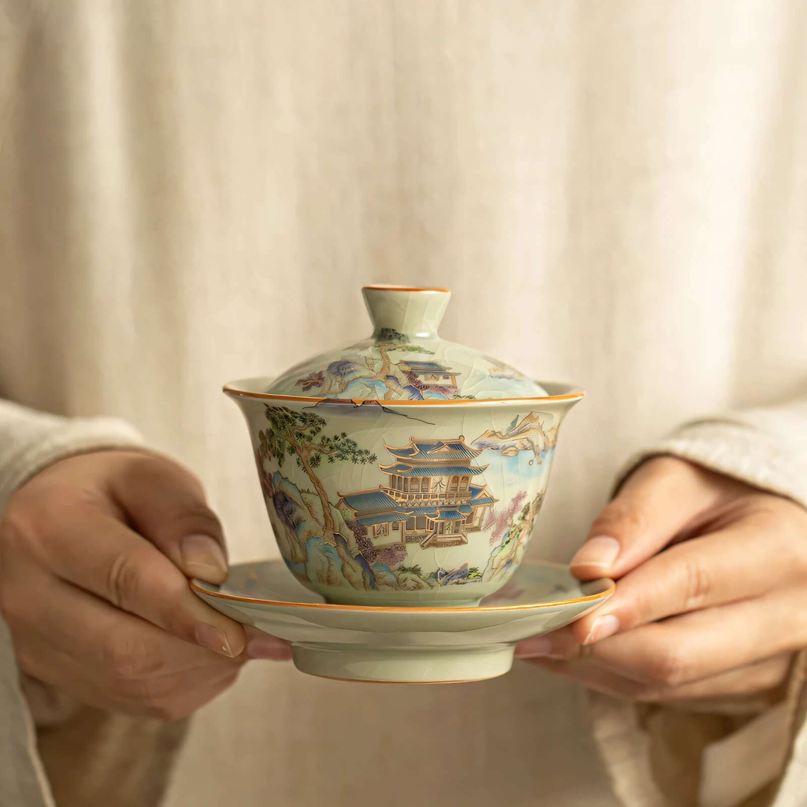 Chinese ceramic tea set