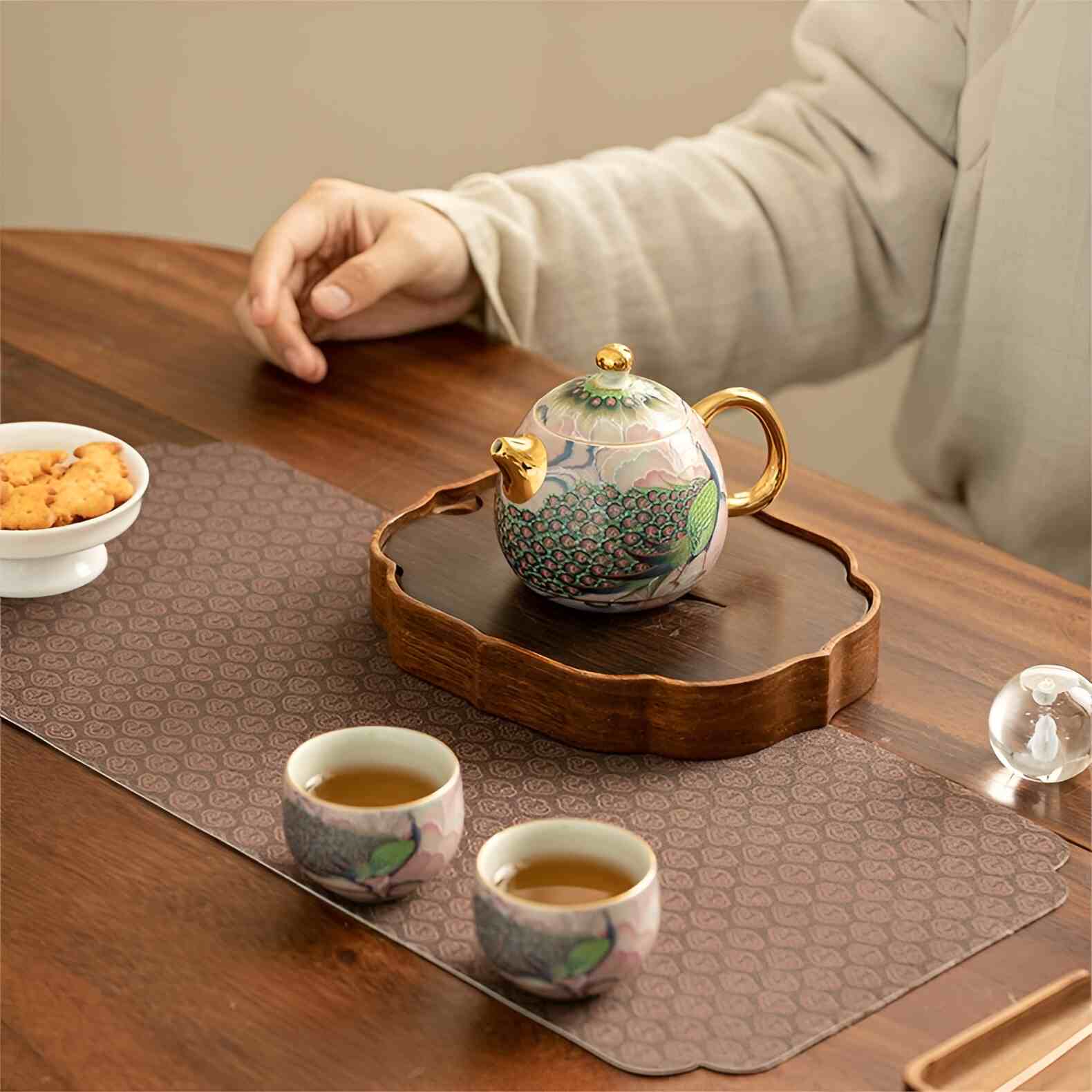 Hand-Painted Tea Set
