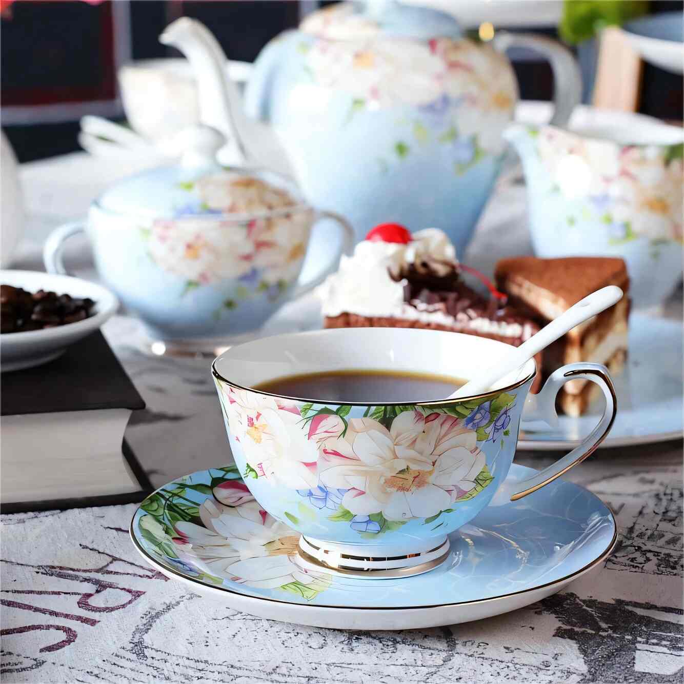 Tea Cup with Saucer-1