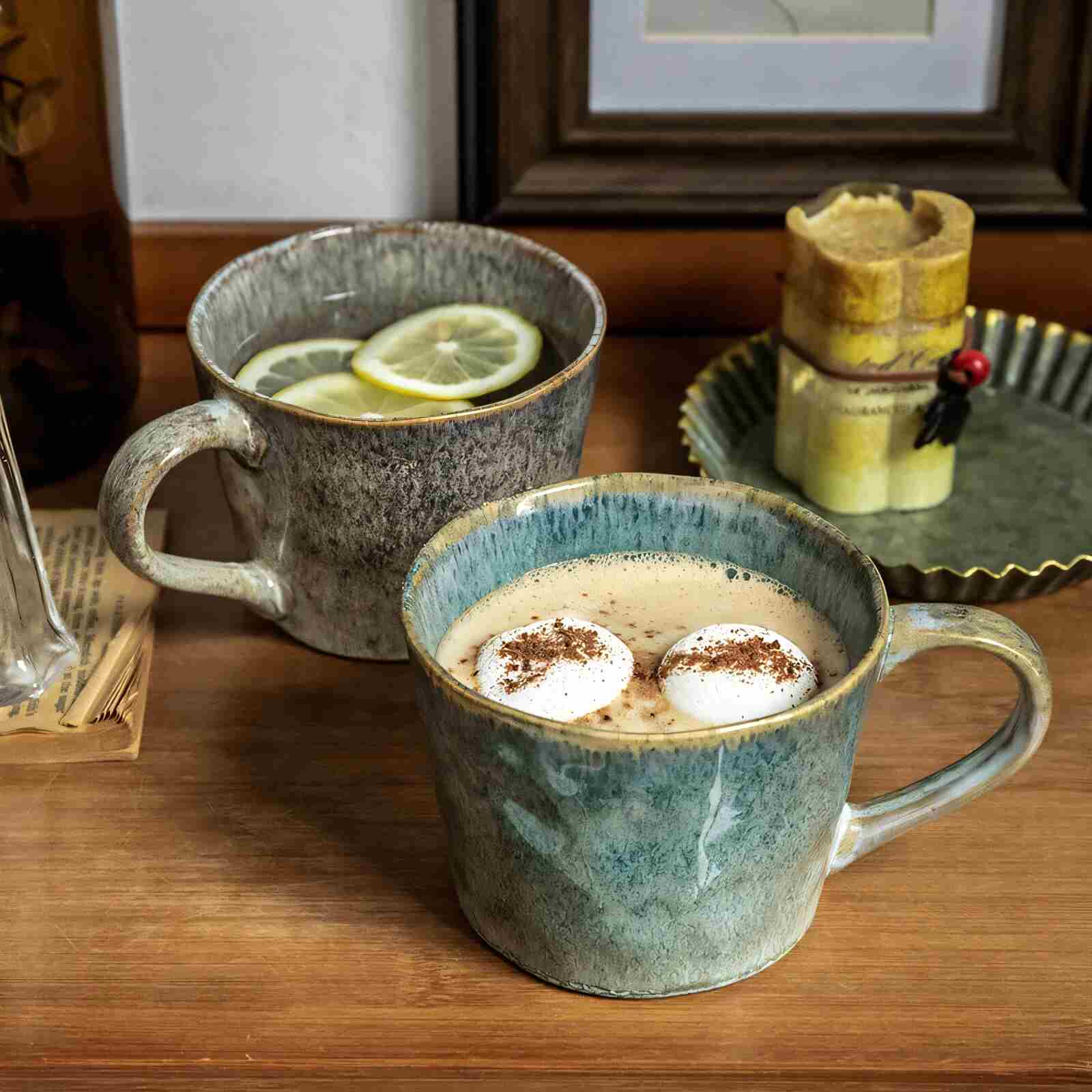 Kiln-Changed Water Pattern Cups