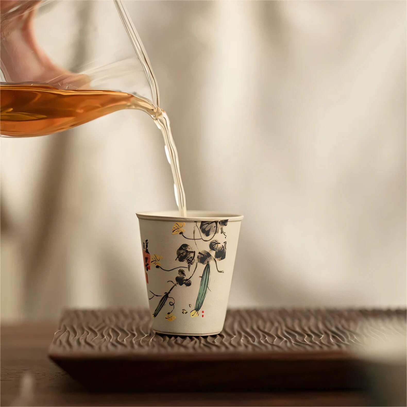Rustic Ceramic Tea Cup
