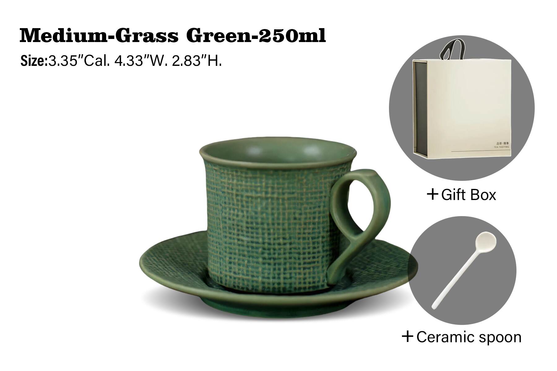 Textured Ceramic Coffee Mug