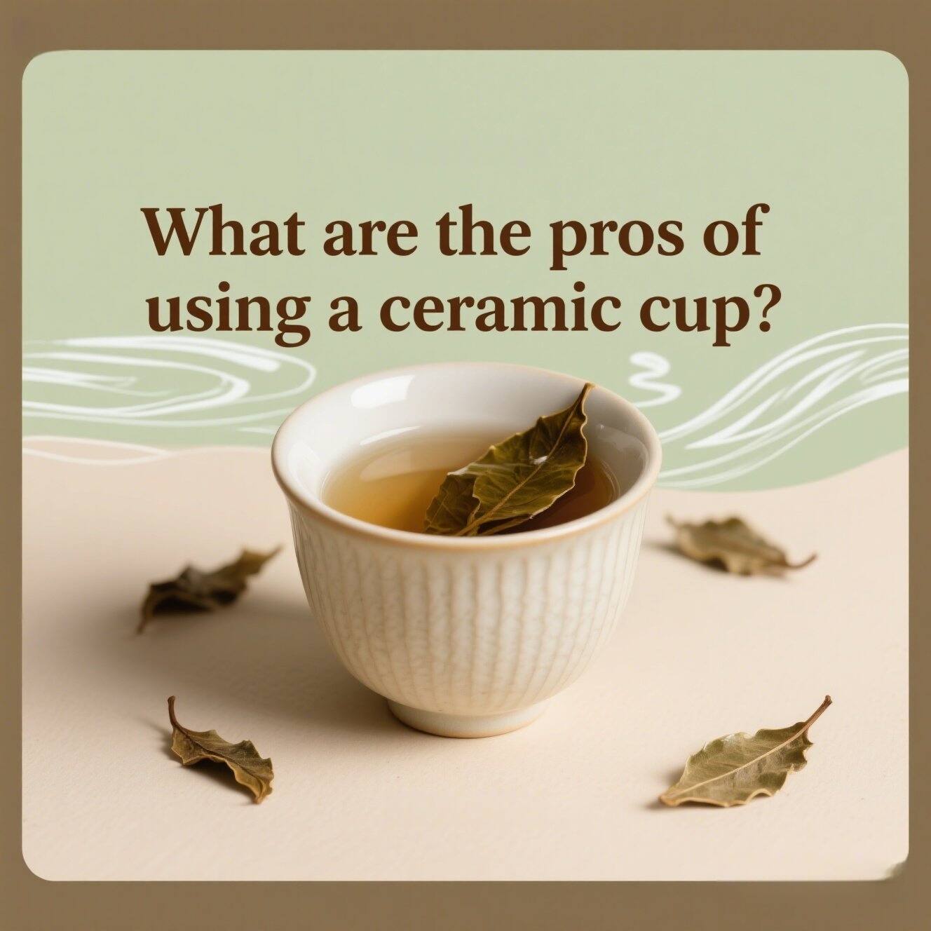 What are the pros of using a ceramic cup?