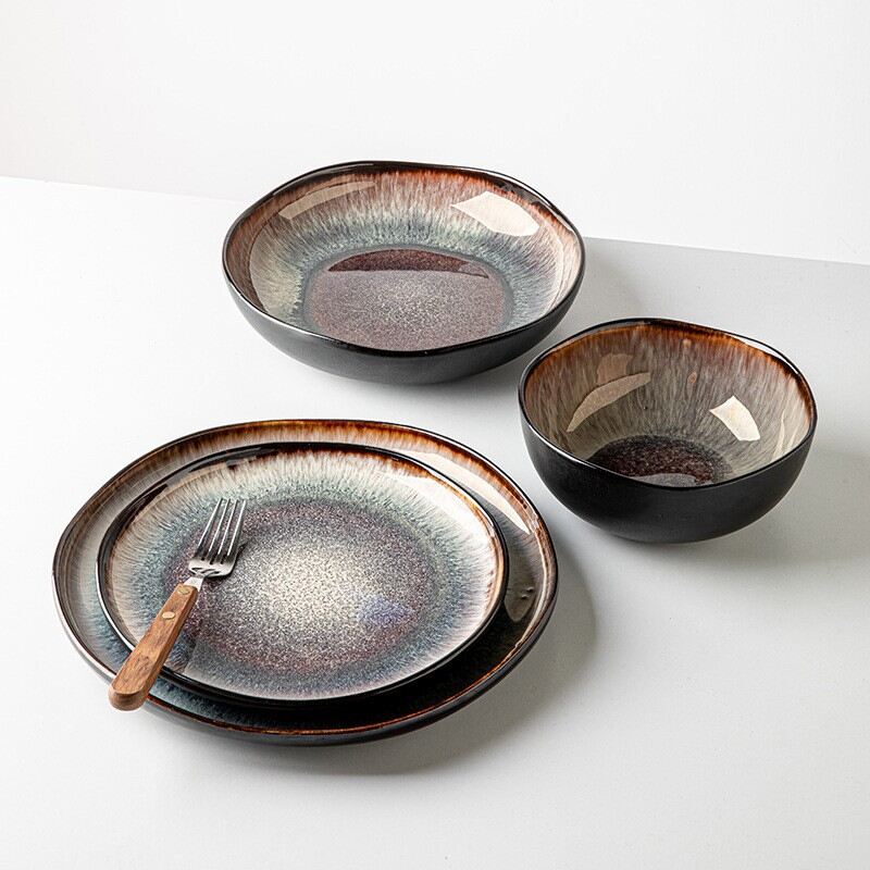 Artistic irregular tableware set
