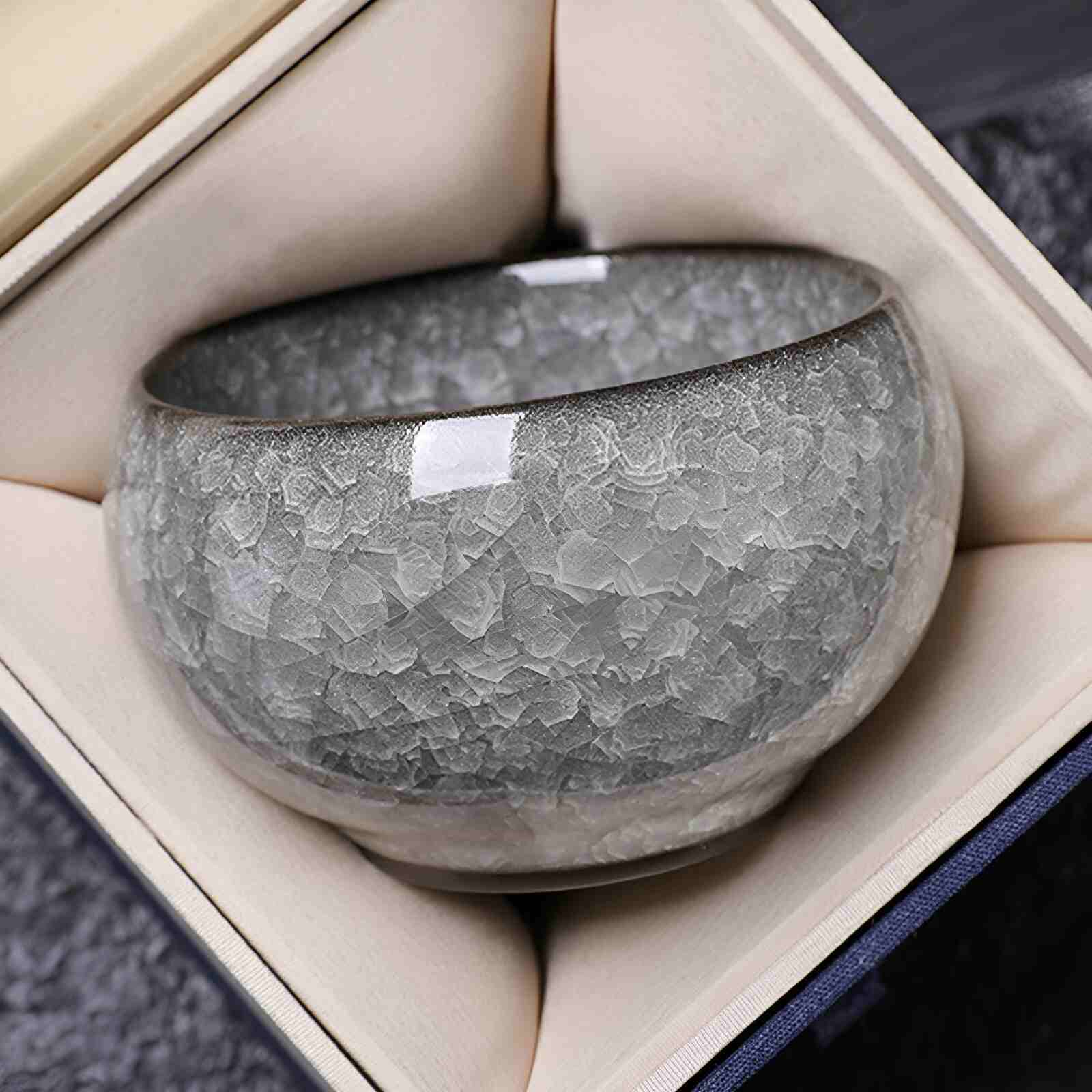 Textured Ceramic Tea Cup