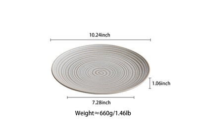 Textured Concentric Circle Plate-1