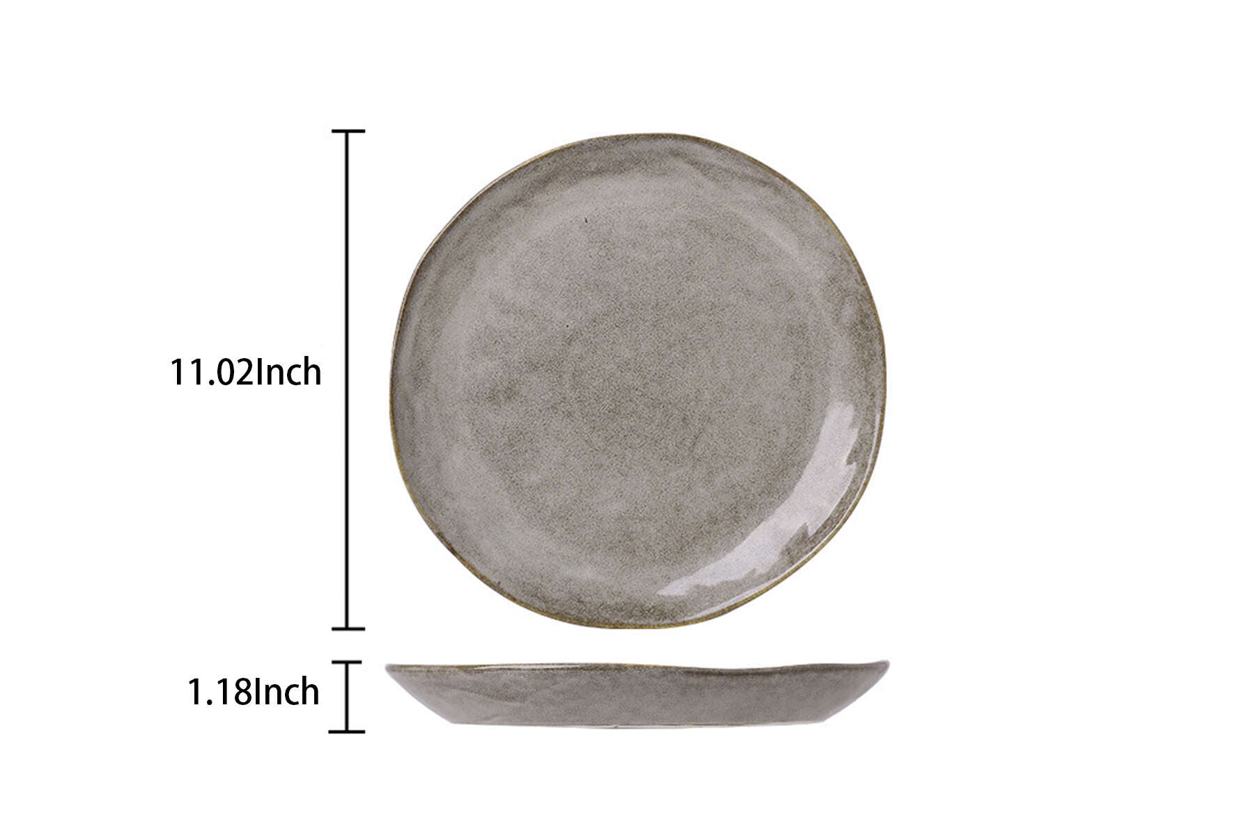 Grey Ceramic Plate-1