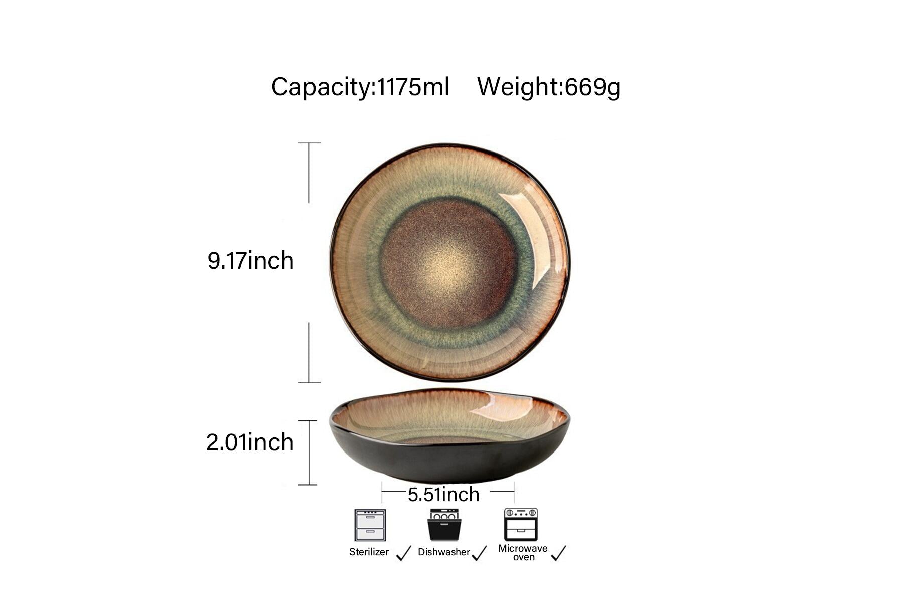 Irregular design tableware
