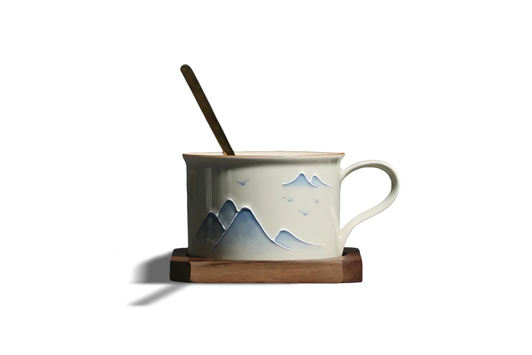 Underglaze Hand-Painted Coffee Mug