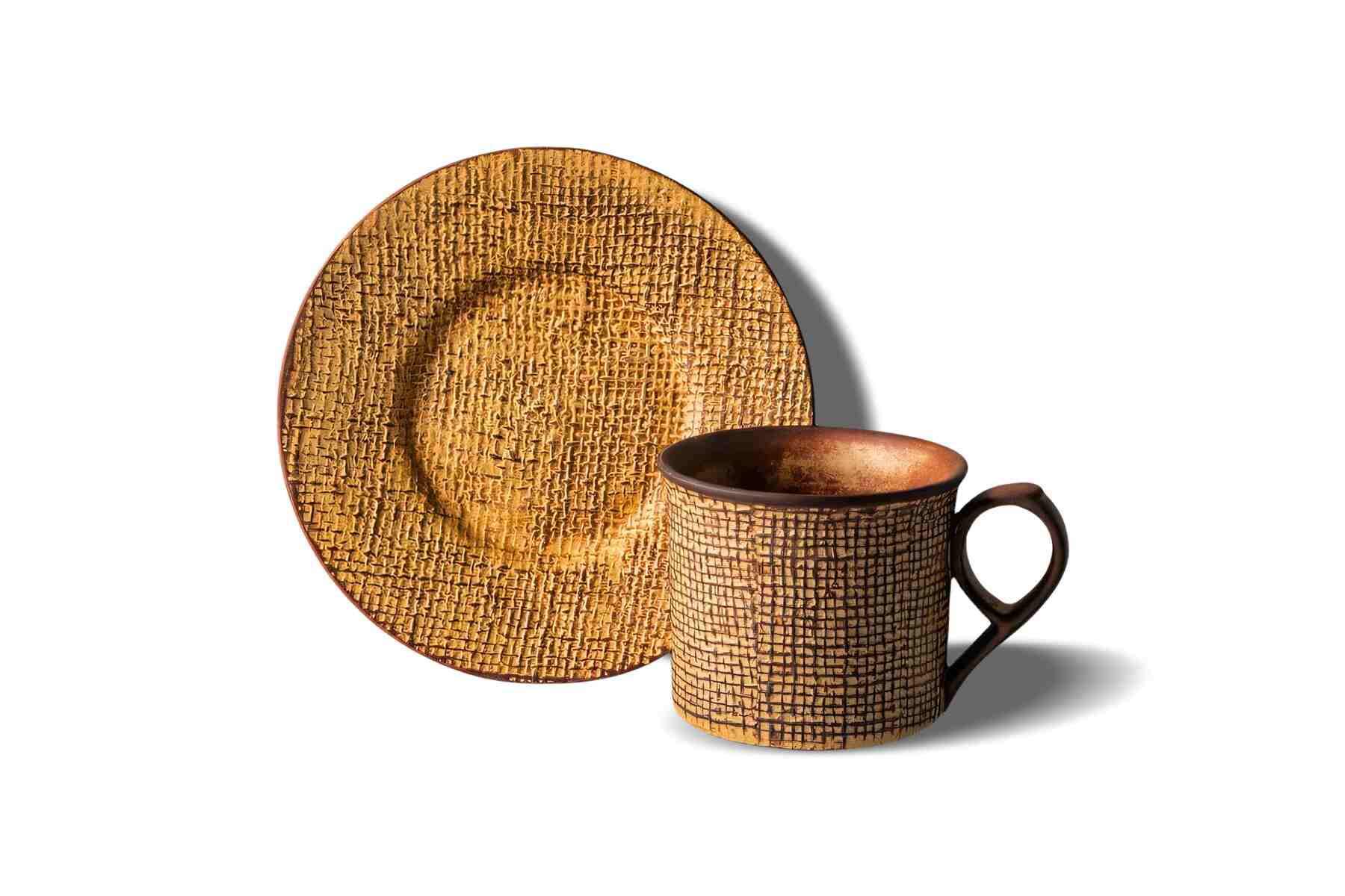 Textured Ceramic Coffee Mug